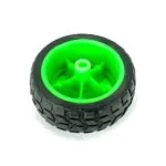 50mm dia. Robot Wheel 25mm Width for DIY Robot Car (Green Colour)