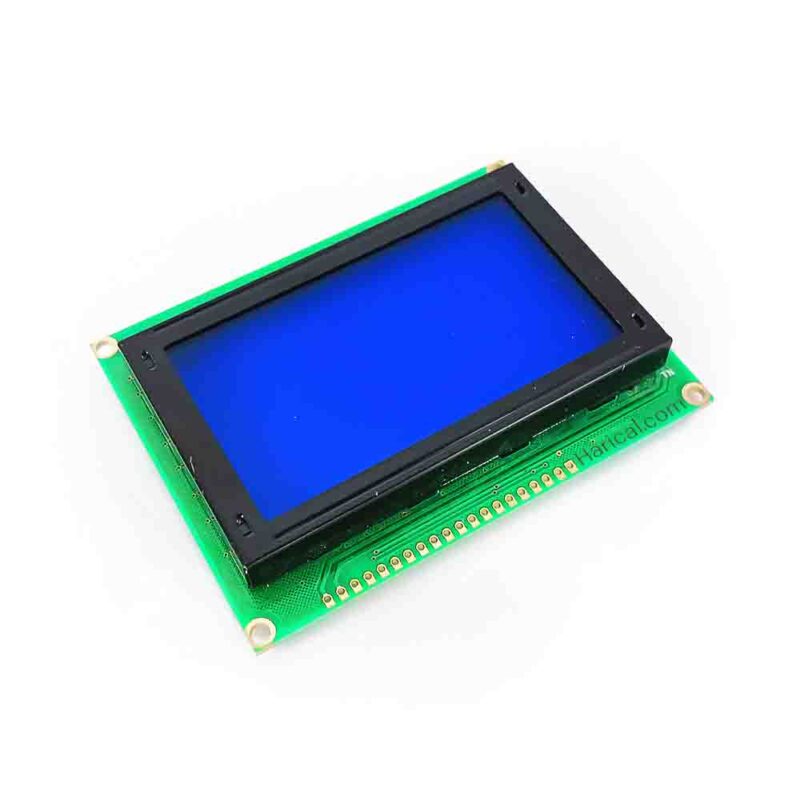 12864B Graphic Blue Color Backlight LCD Display Module For Arduino And ...