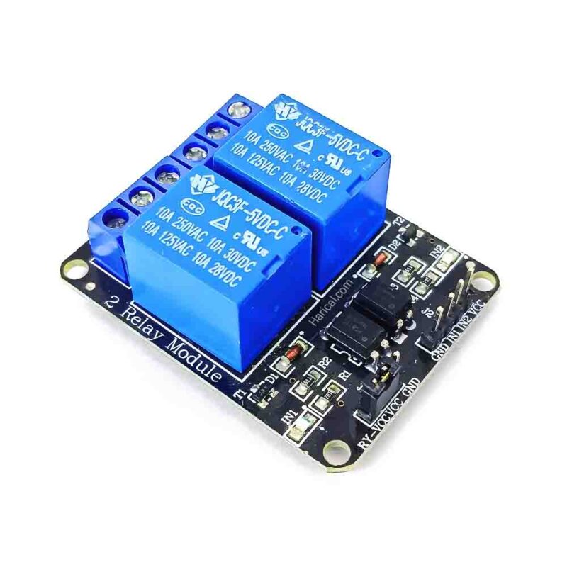 V Dual Channel Relay Module With Optocoupler For Arduino Pic Avr Dsp